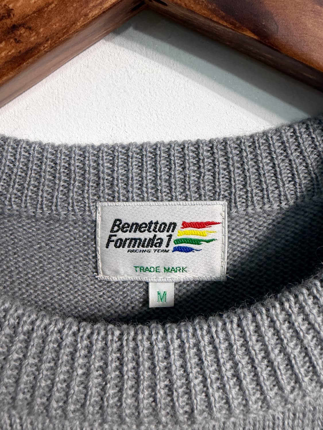 [M] Benetton & F1 베네통 울 100% 니트 상품이미지8