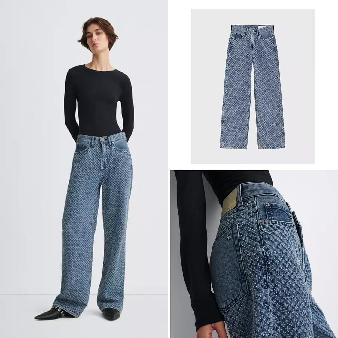 랙앤본 24 로건 와이드 데님 진 상품이미지2