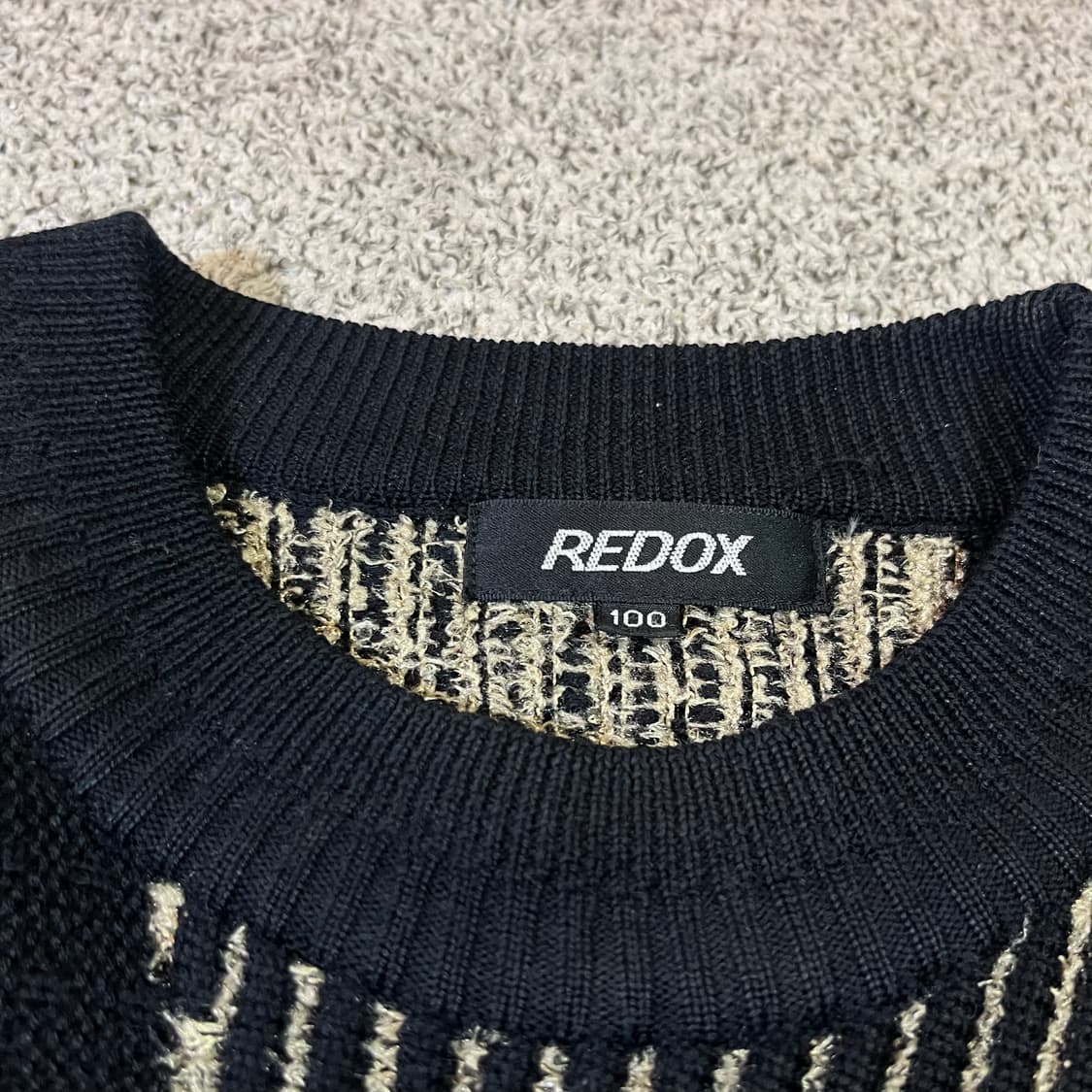 레드옥스 케이블 페턴 니트 상품이미지4