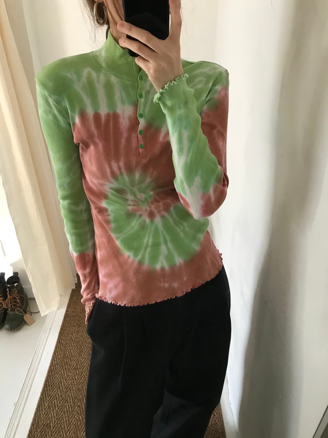 tie-dye high neck top 상품이미지4