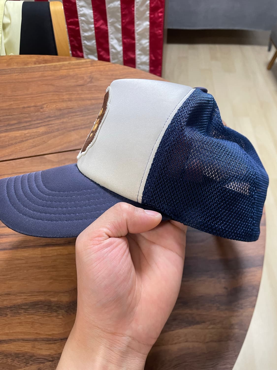 베이프 네이비 사루 매쉬 볼캡 00s 상품이미지3