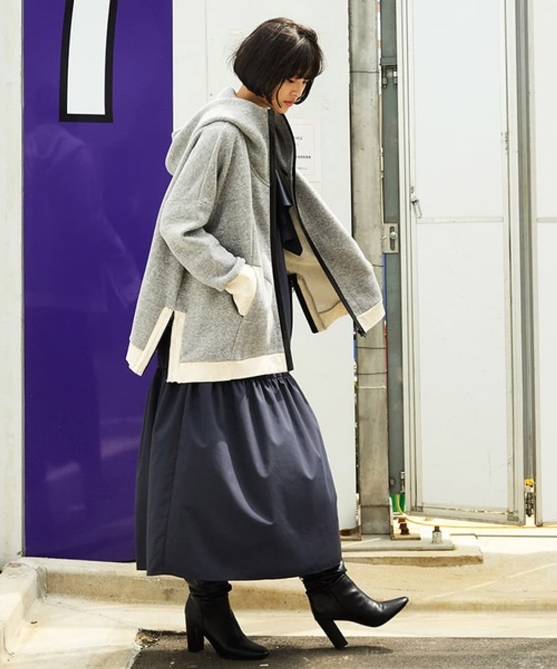 avie 오버핏 후드파카 상품이미지3