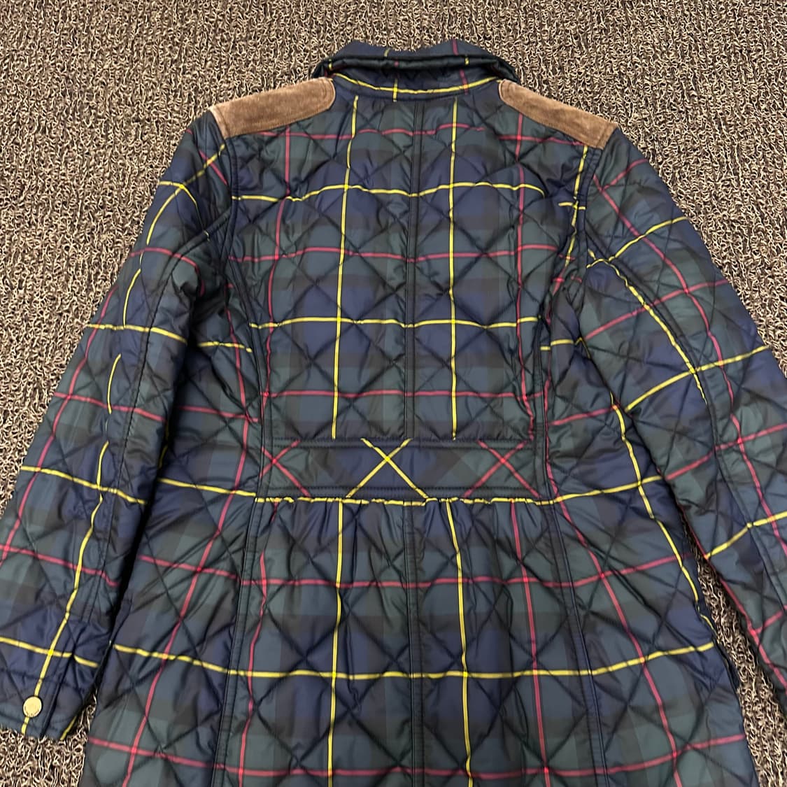 POLO 폴로 랄프로렌 여성 타탄체크 롱 퀄팅 자켓 상품이미지6
