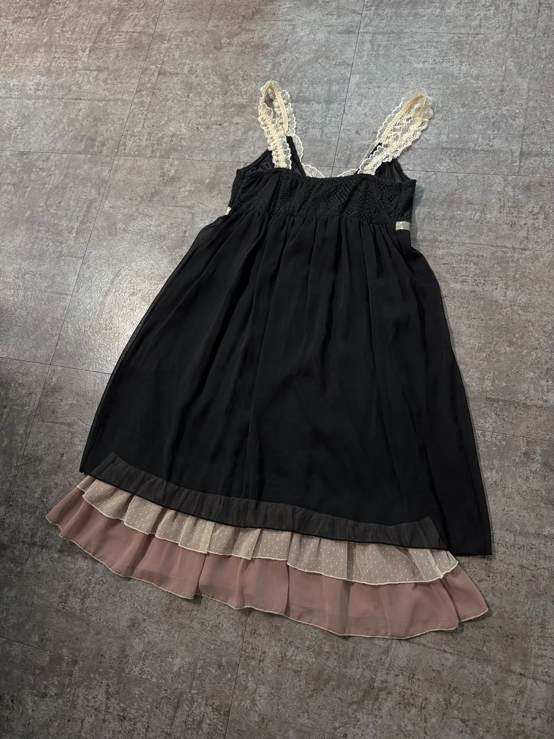 레이스 레이어드 가디건 슬리브리스 원피스 3pcs SET 상품이미지9