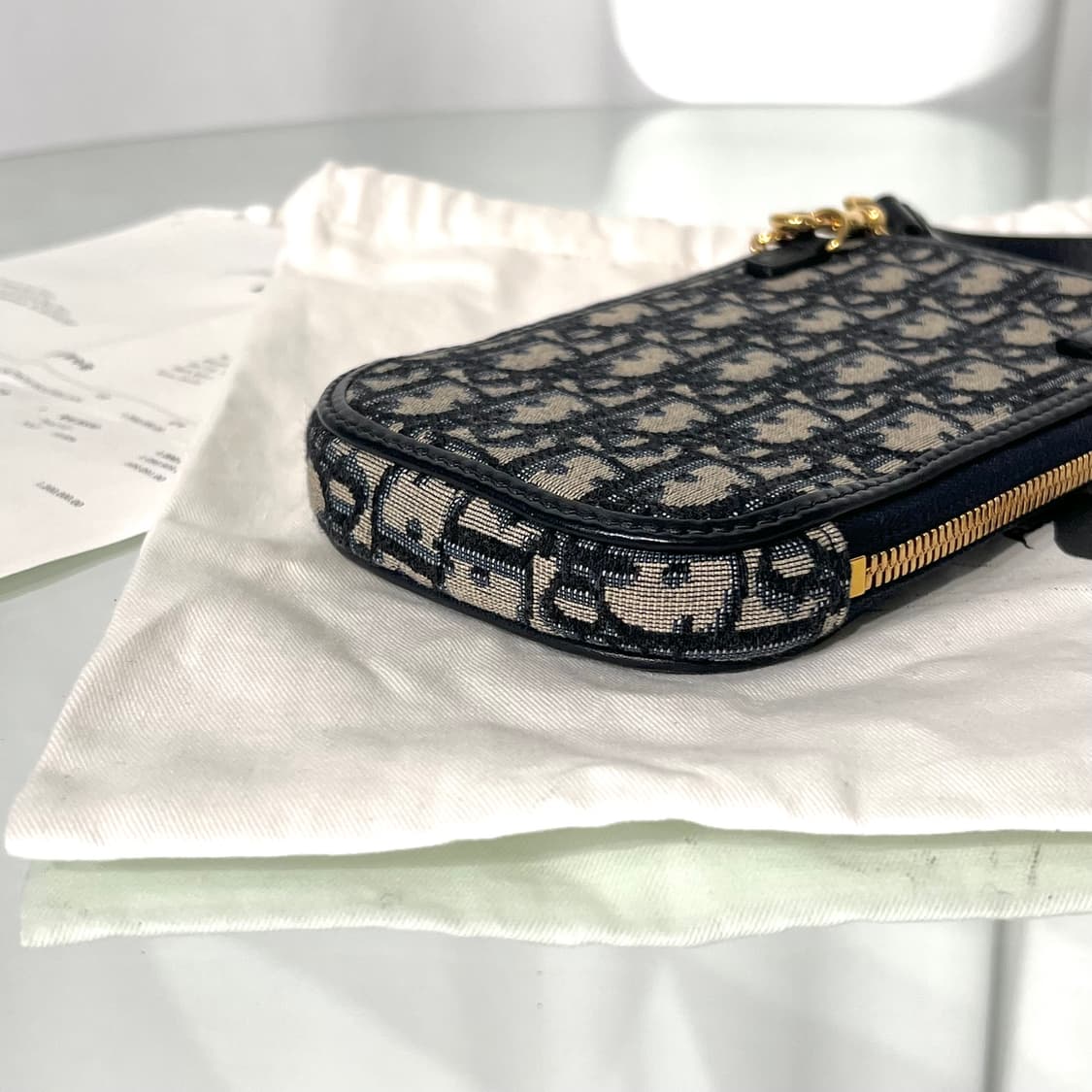 [정품] 디올 오블리크 몽테인30 폰 홀더 백 더스트 상품이미지3