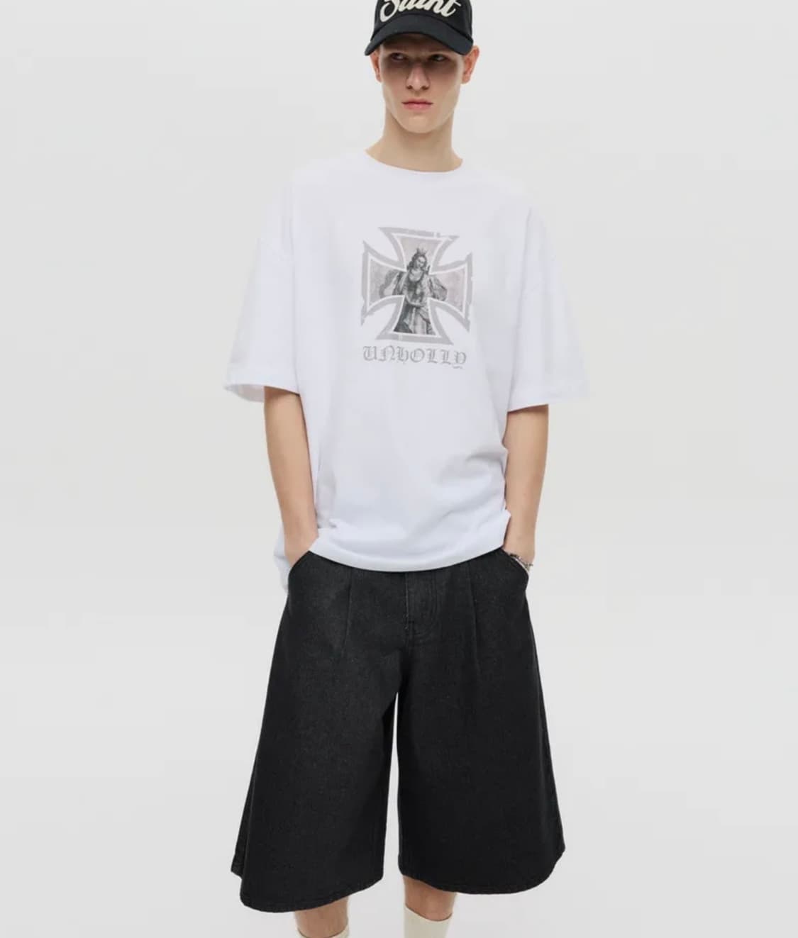 디앤에스알 원턱 버뮤다 데님팬츠 xl 상품이미지2