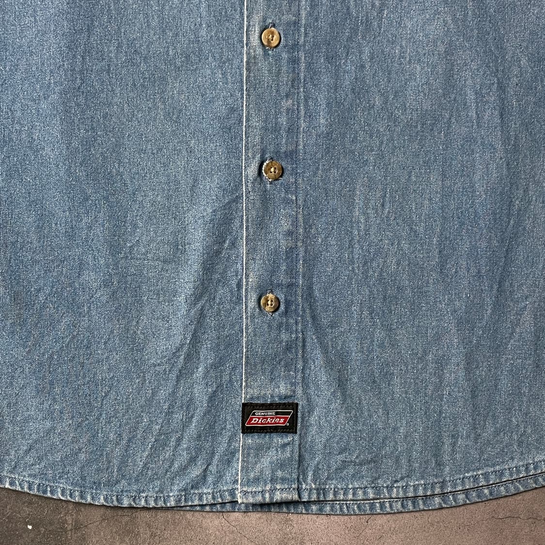 DICKIES 디키즈 빈티지 코튼 데님 워크 셔츠 A00901 상품이미지5