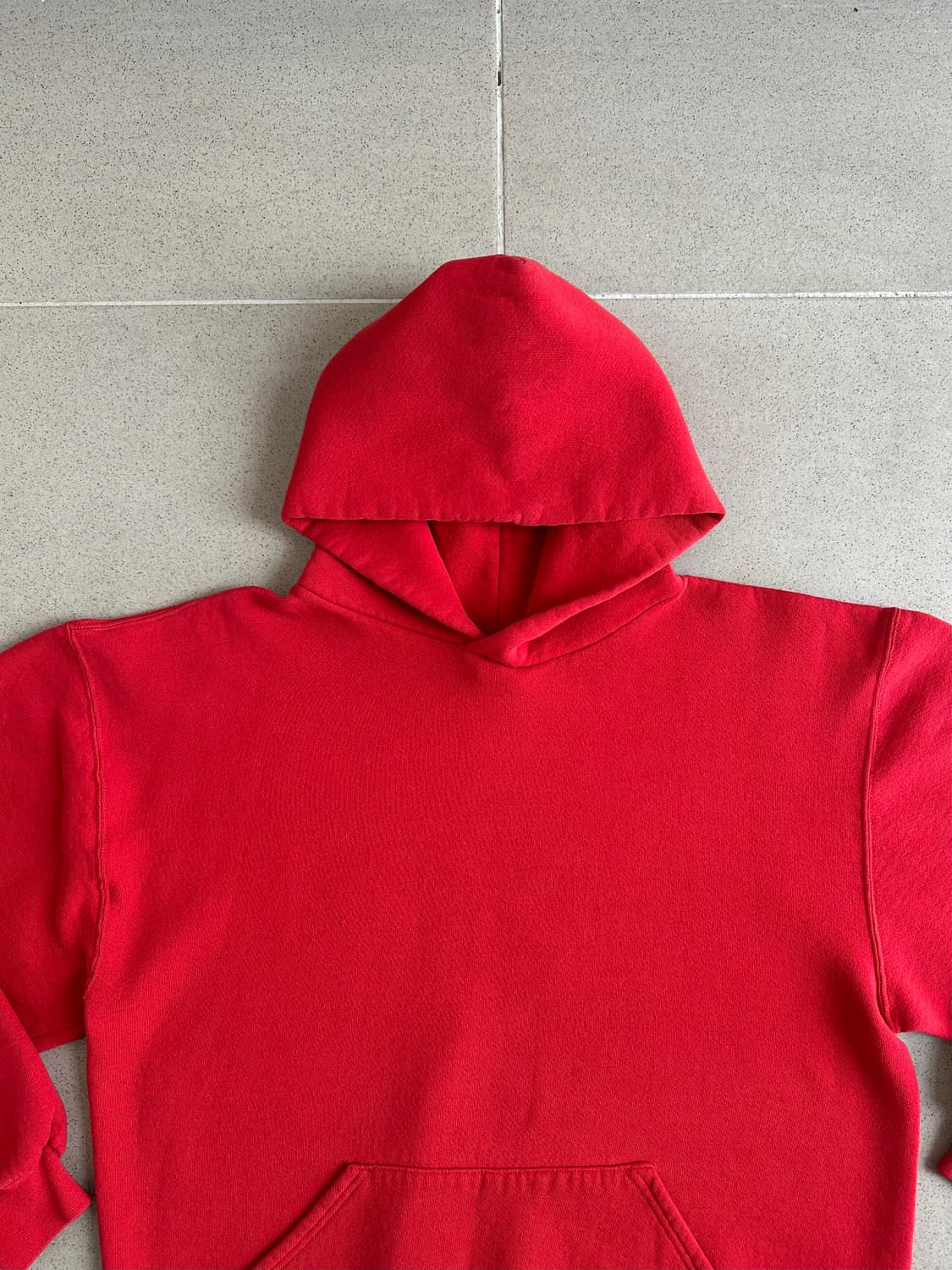 90s 빈티지 러셀 후드 레드 L USA 상품이미지4