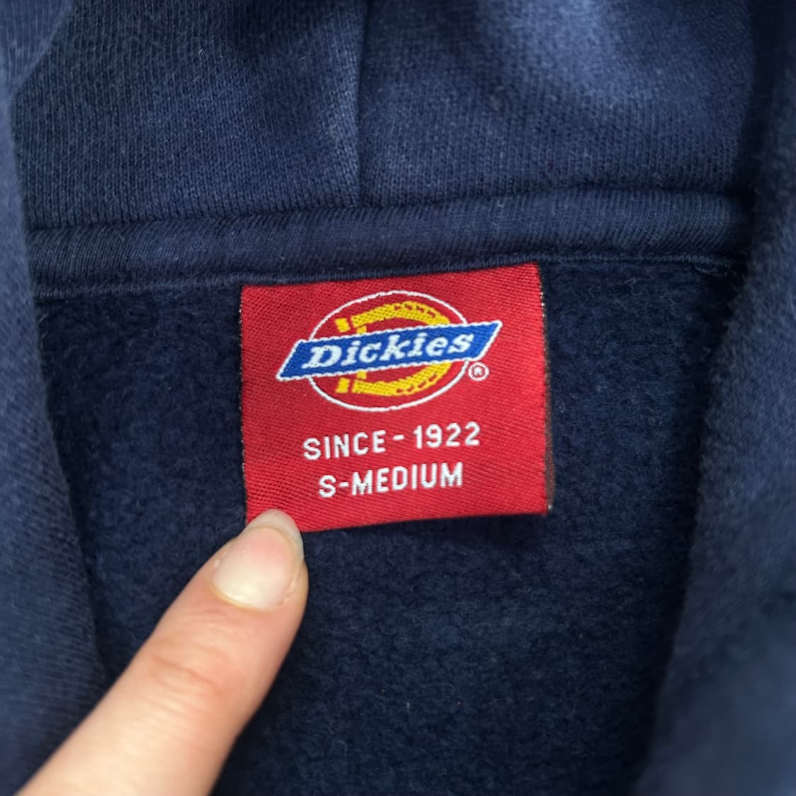 Dickies 디키즈 레드로고 네이비 후드집업 상품이미지6