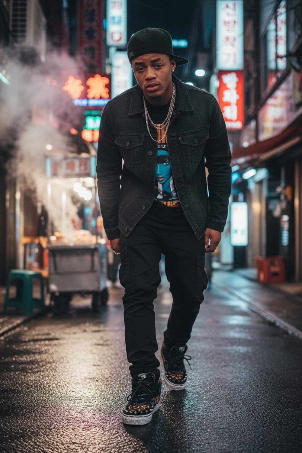 Revenge Madeo 디자이너 스터드 커스텀 치타 레오파드 반스하프캡 상품이미지1