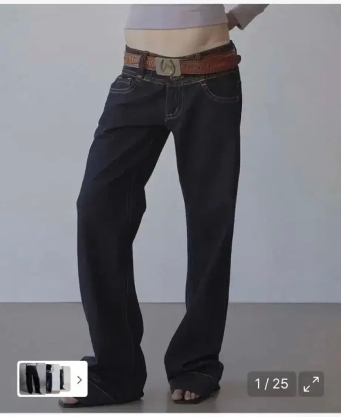 스컬프터 세미 부츠컷 팬츠 M 상품이미지2