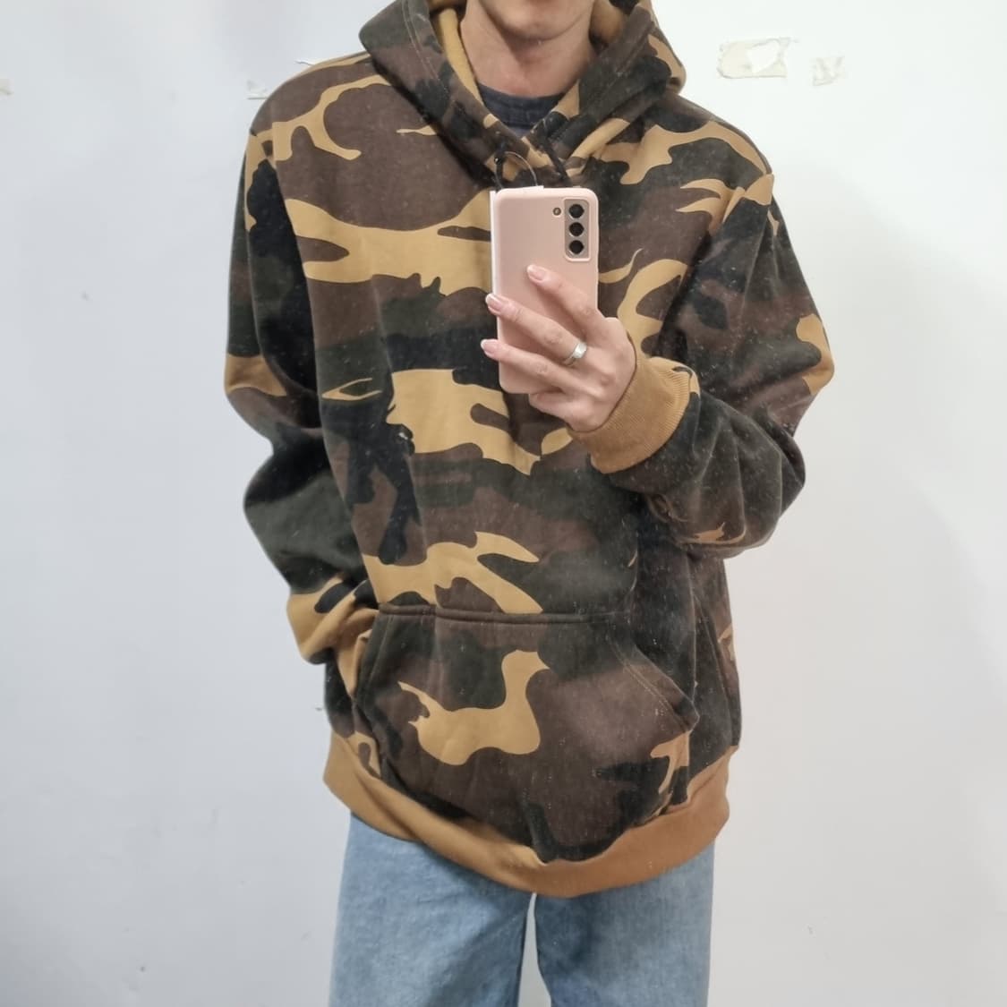 빈티지 카모 후드티 상품이미지3