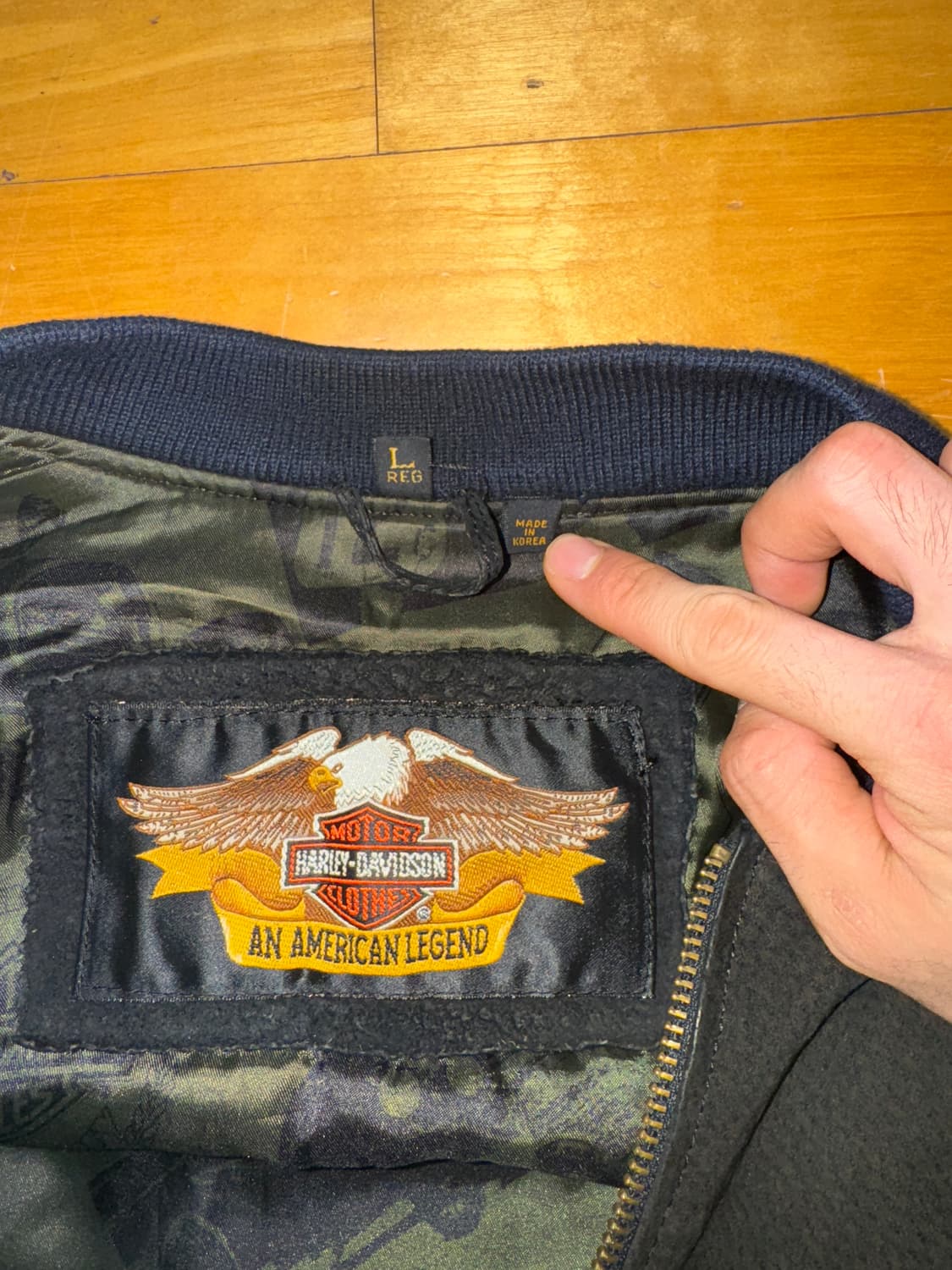 90s 할리 데이비슨 v-twin 스웨이드 레더 자켓 상품이미지3