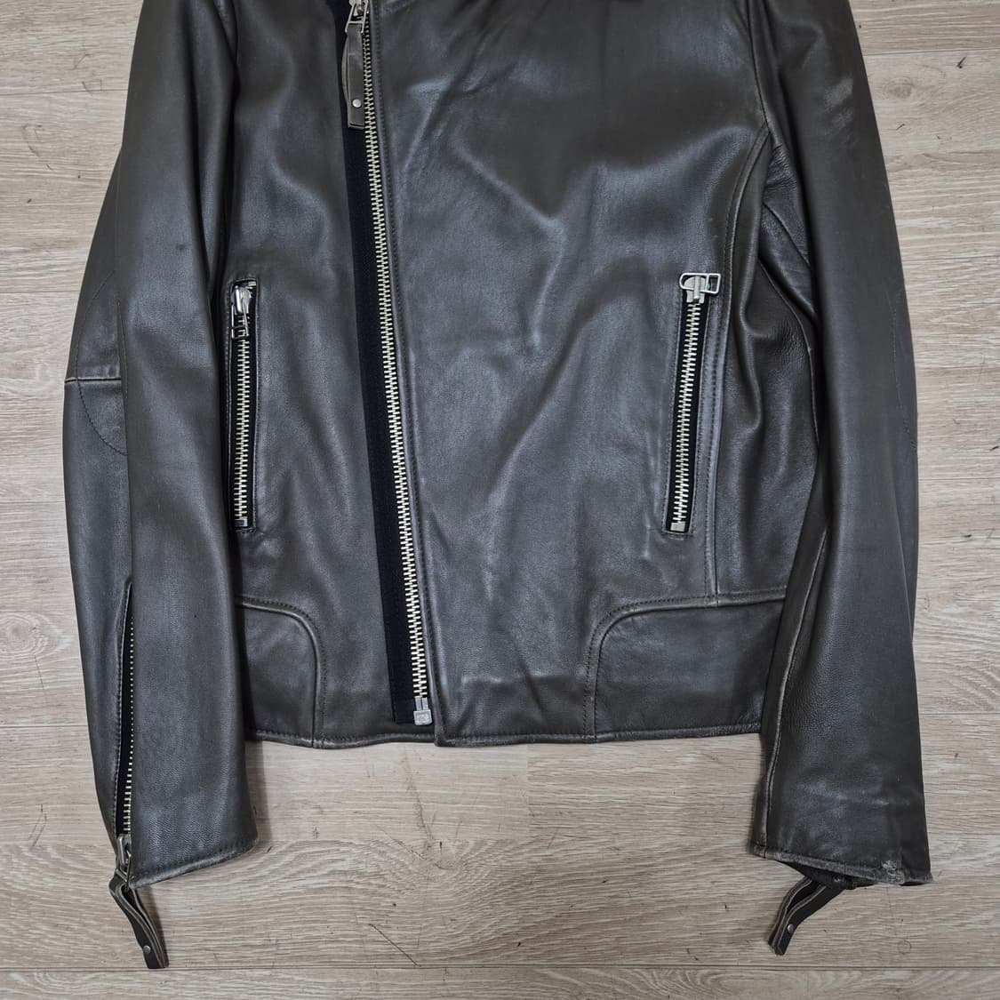 비욘드클로젯 더블 라이더 레더 가죽자켓 M/L 상품이미지3