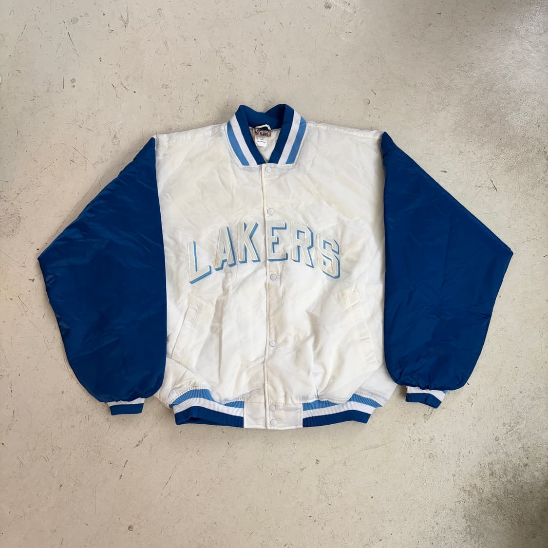 90s 마제스틱 LA 레이커스 빈티지 바시티 자켓 3XL 상품이미지1