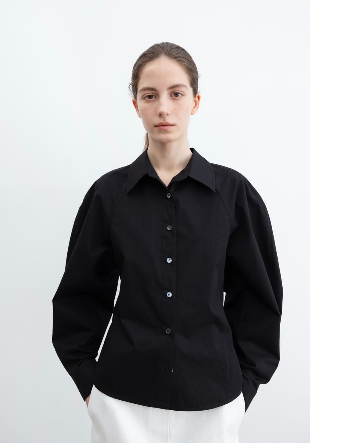 레이스 rrace Dolman Sleeve Shirt_Black 상품이미지6