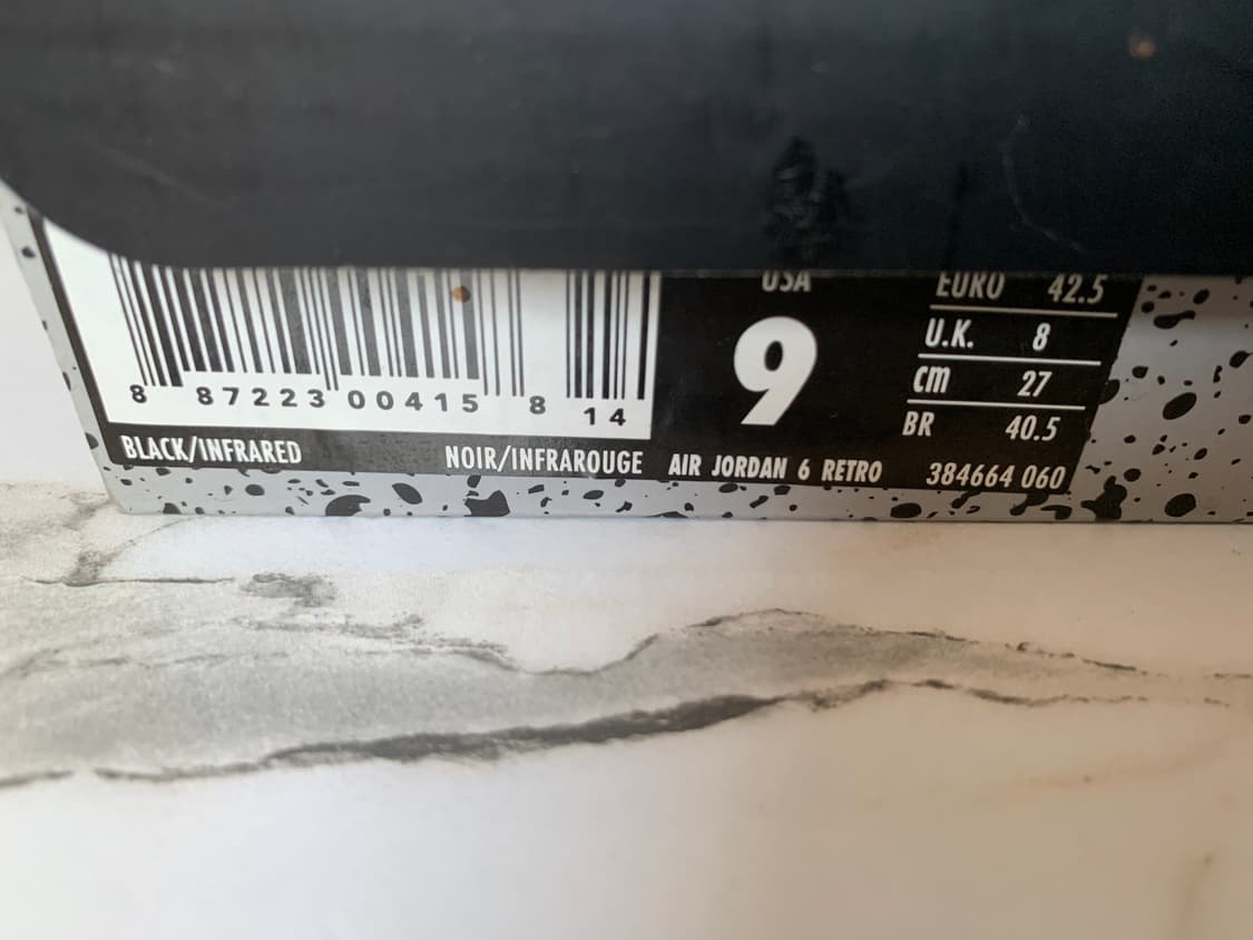 270 조던6 인프라레드 2019 상품이미지3