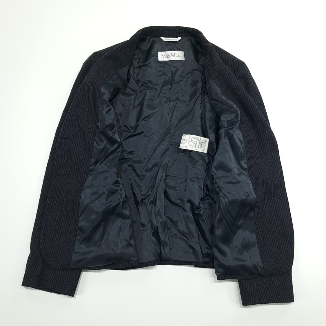 CN937W M 막스마라 이탈리안 울 핀스트라이프 테일러드 자켓 블레이저 상품이미지6