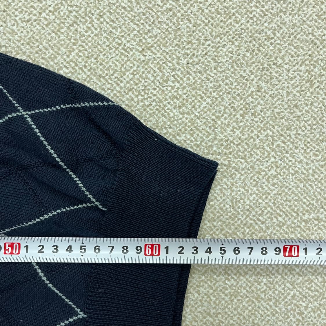 105 라코스테 아가일 라운드 니트 0129M1 상품이미지6