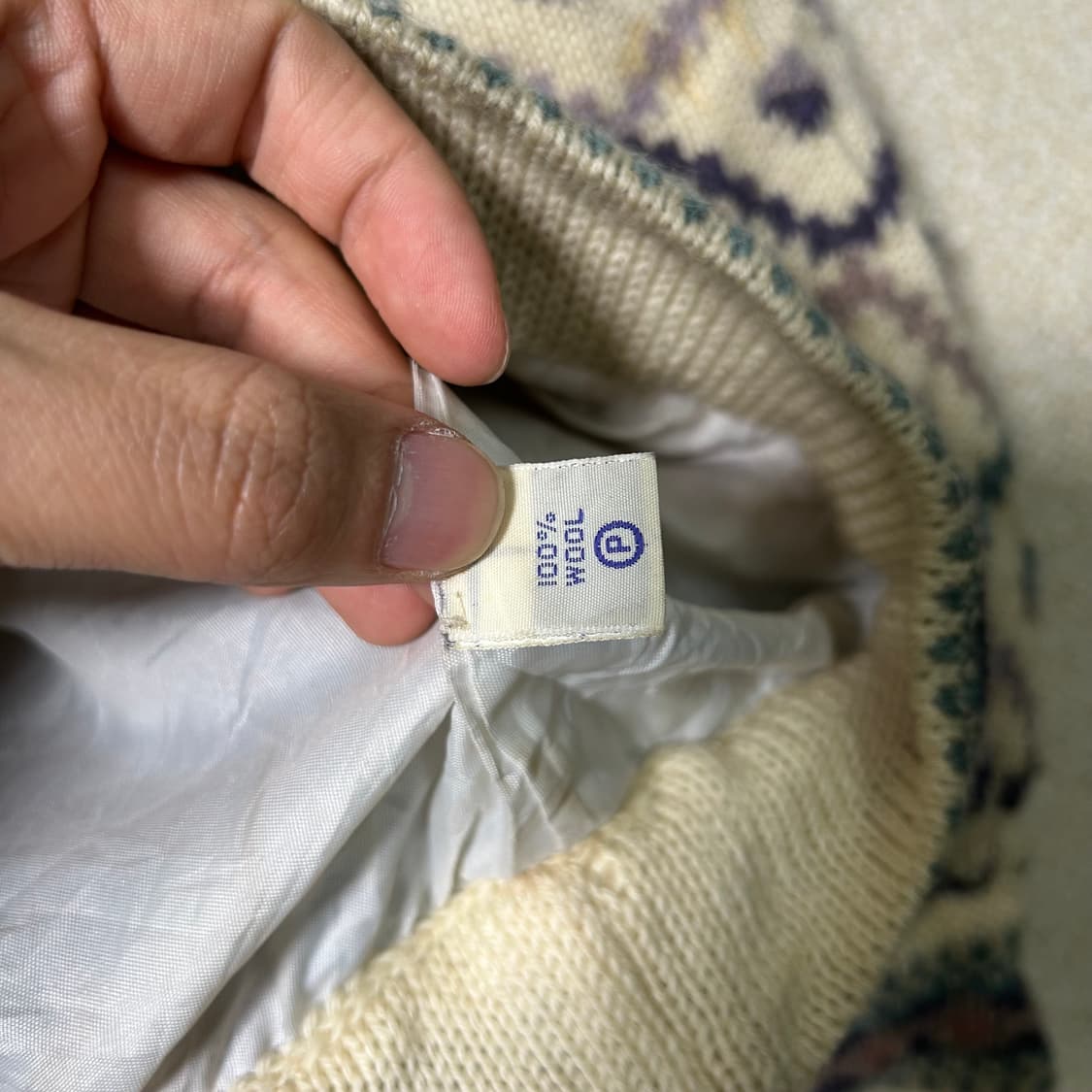  (L) KANATA 카나타 코위찬 노르딕 울 니트가디건 상품이미지8