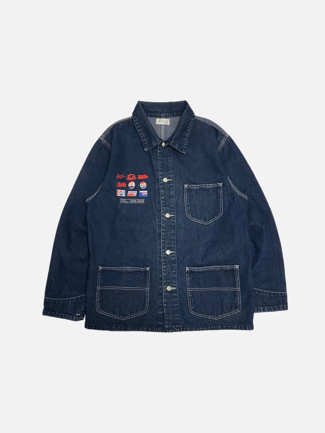 SUNTORY X PEPSI 워크 데님 초어자켓 일본빈티지 상품이미지1