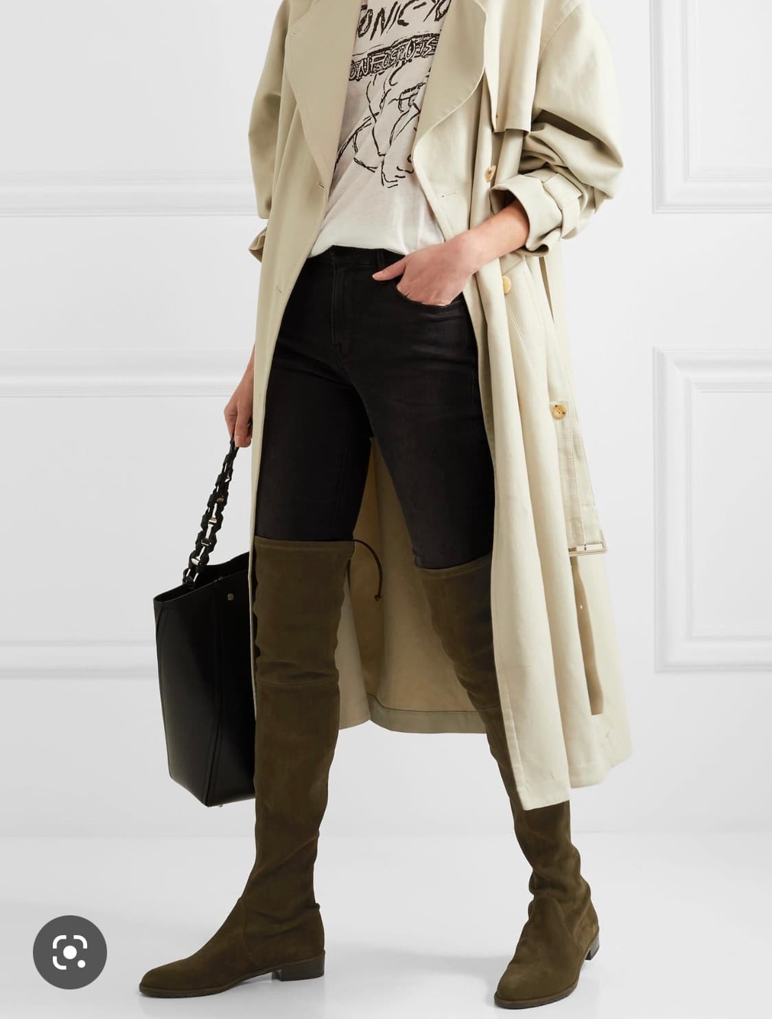 스튜어트 와이츠먼 로우랜드 스웨이드 부츠 36.5 상품이미지5