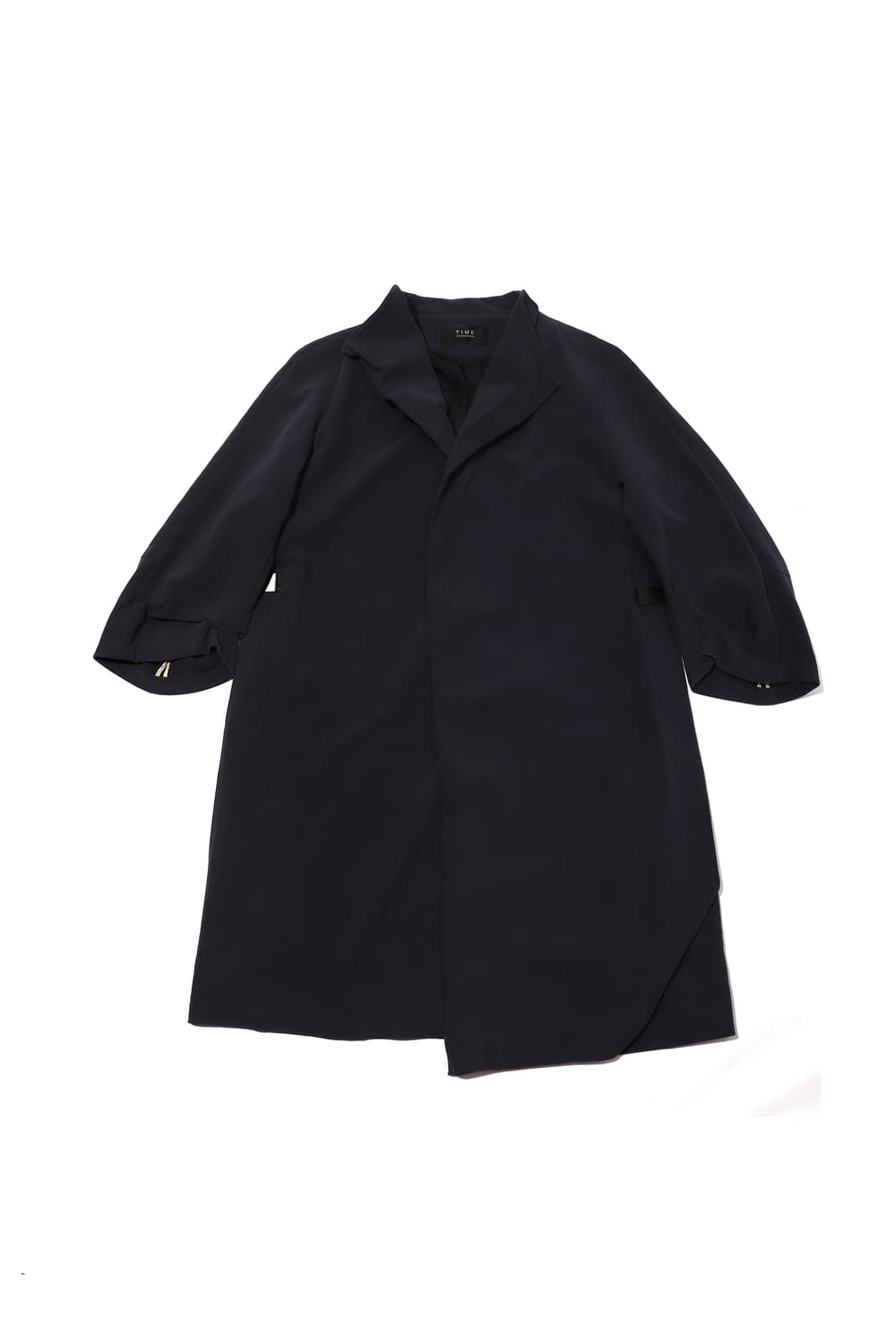 TIME 다크 네이비 클립 레이어드 롱 코트 women 82 94 160 상품이미지3