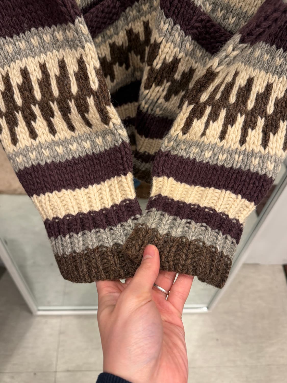 Vtg 빈티지 썬더버드 코위찬 니트 집업 상품이미지3