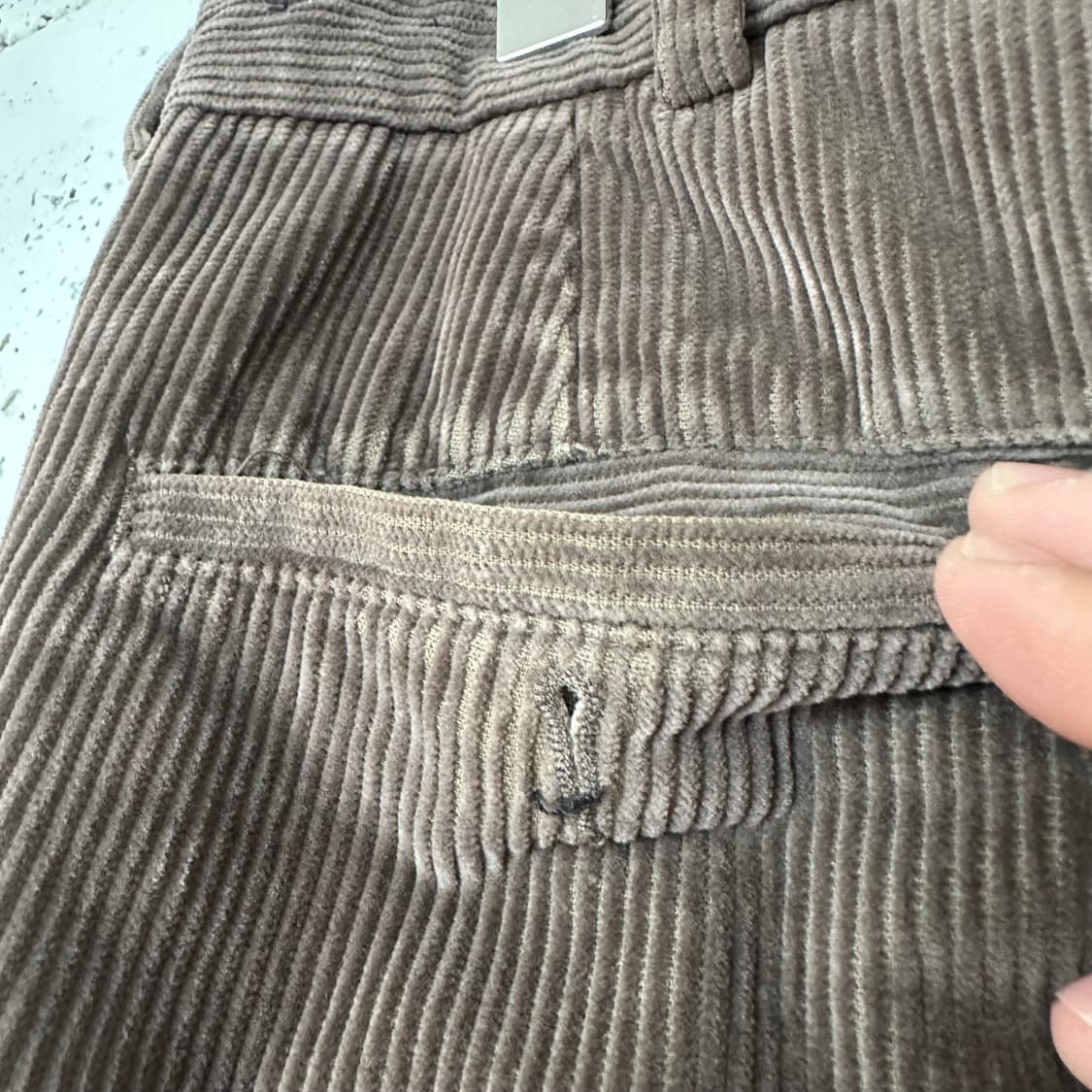 35 브룩스브라더스 코듀로이 팬츠 연브라운 상품이미지4