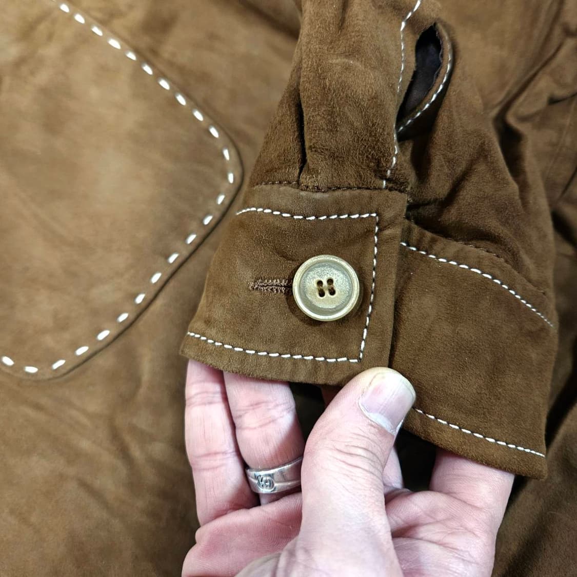 라마따(La-Matta)in Italy 염소가죽 스티치 웨스턴 셔츠자켓 상품이미지10