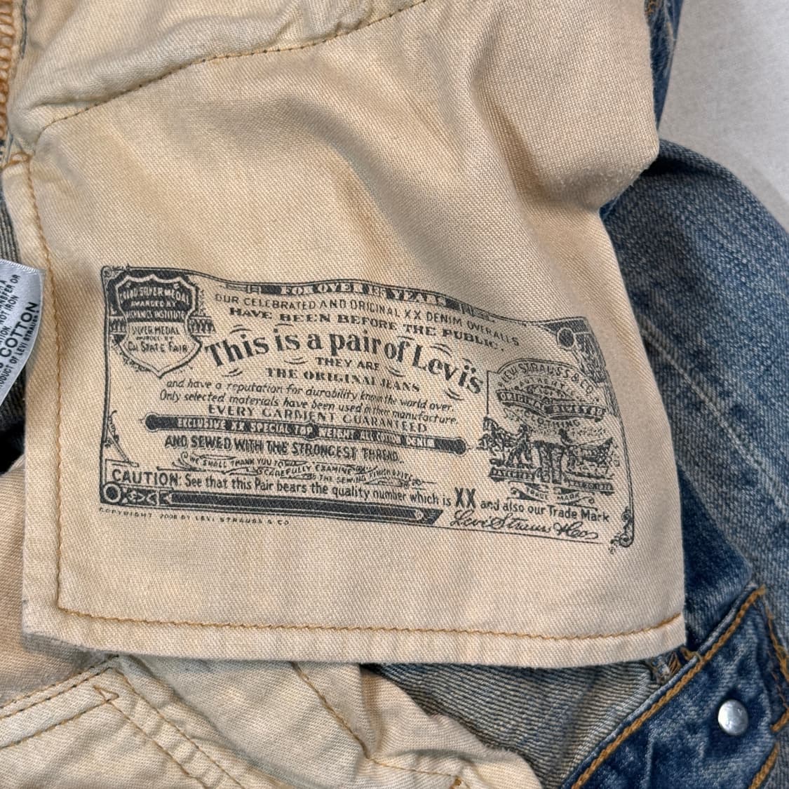 32inch) 리바이스 501 버튼플라이 데님 청바지 상품이미지10