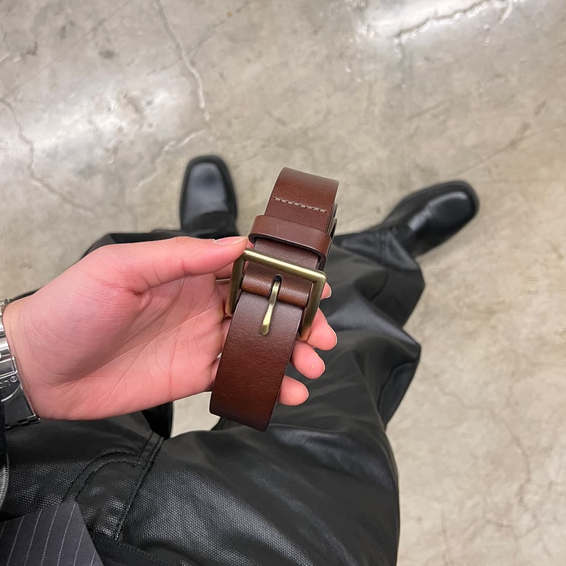 유니클로 이탈리안레더개리슨 벨트 상품이미지3