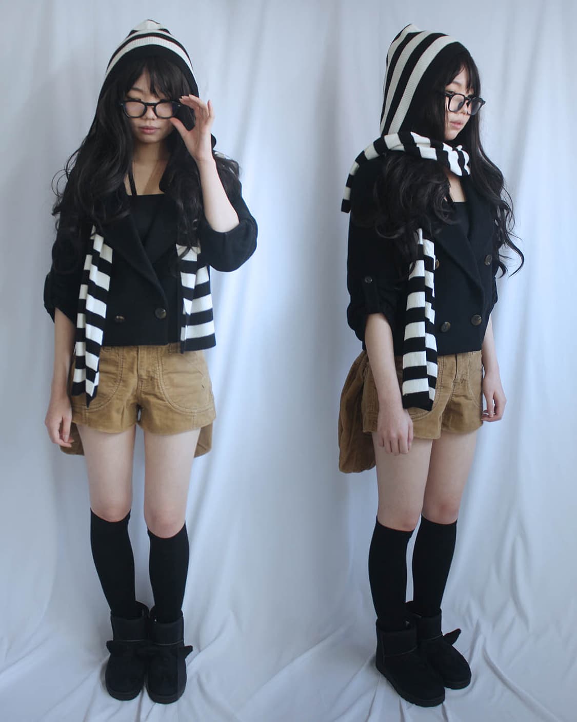 Cargo micro B-ear ochre shorts 상품이미지8