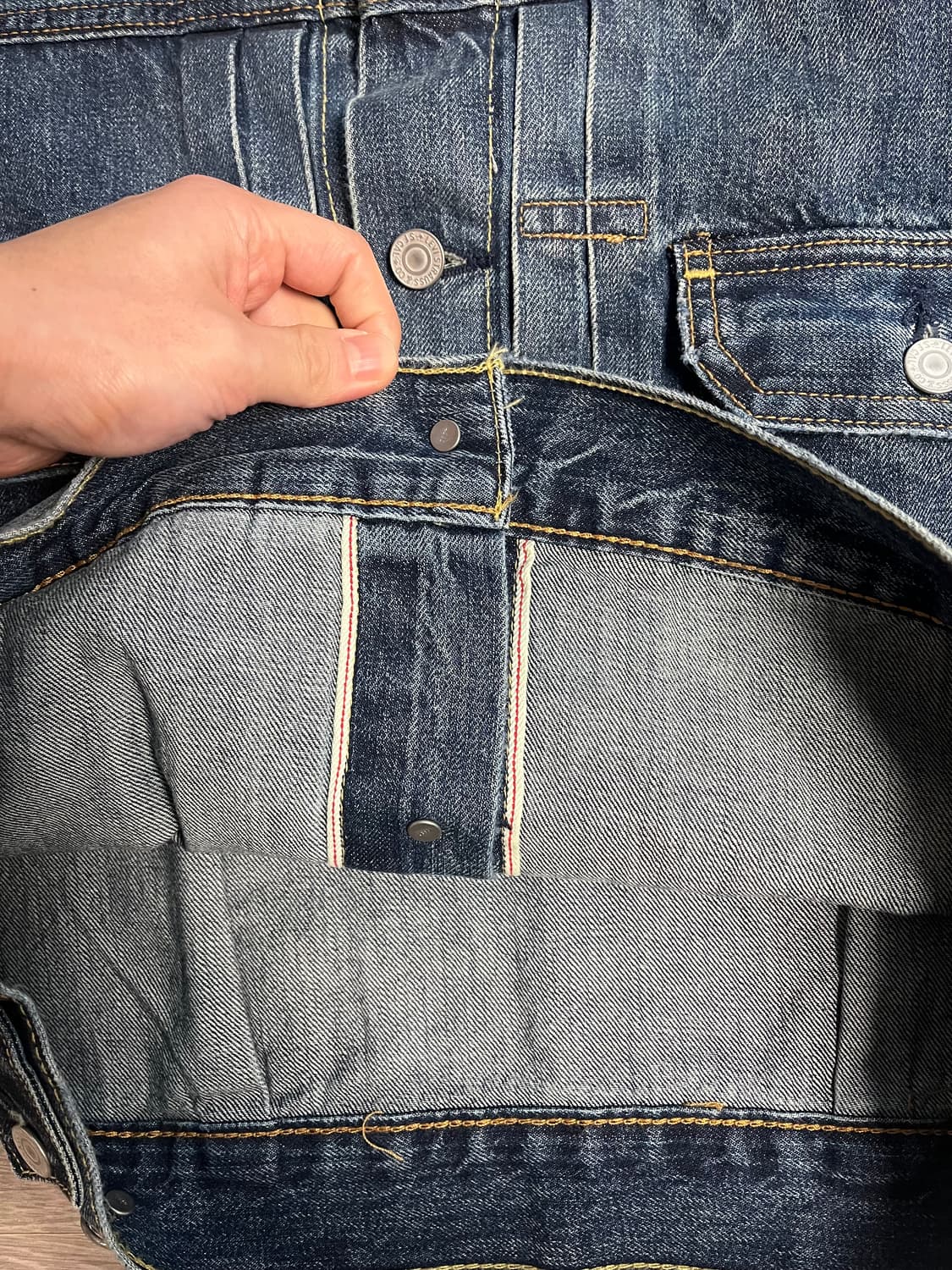 (새상품) 리바이스 타입2 2세대 셀비지 데님 트러커 자켓, GD 착용 상품이미지5