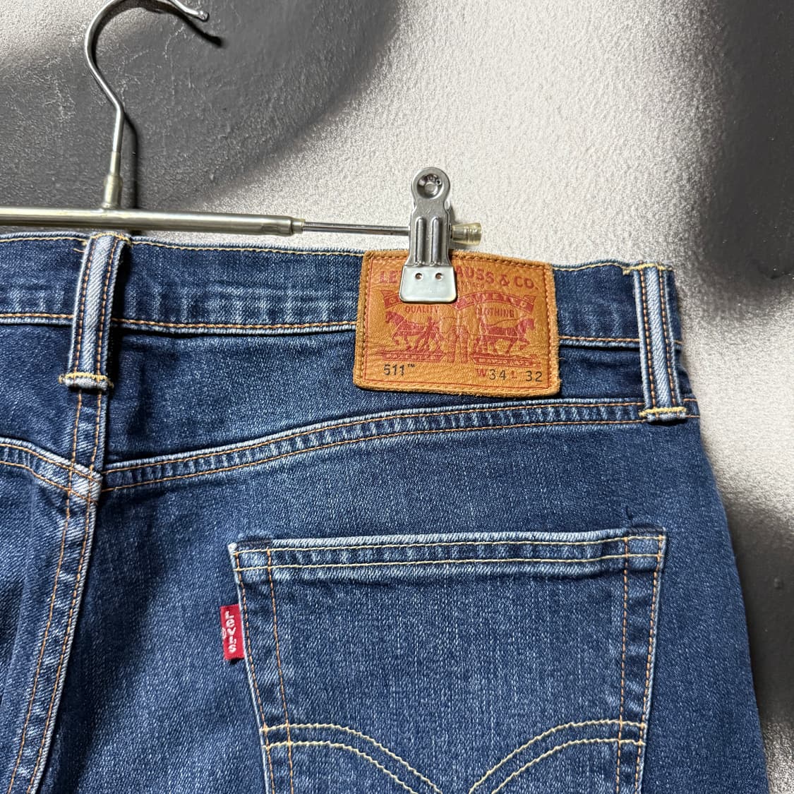 리바이스 오리지널 511 레더탭 데님 팬츠 상품이미지5