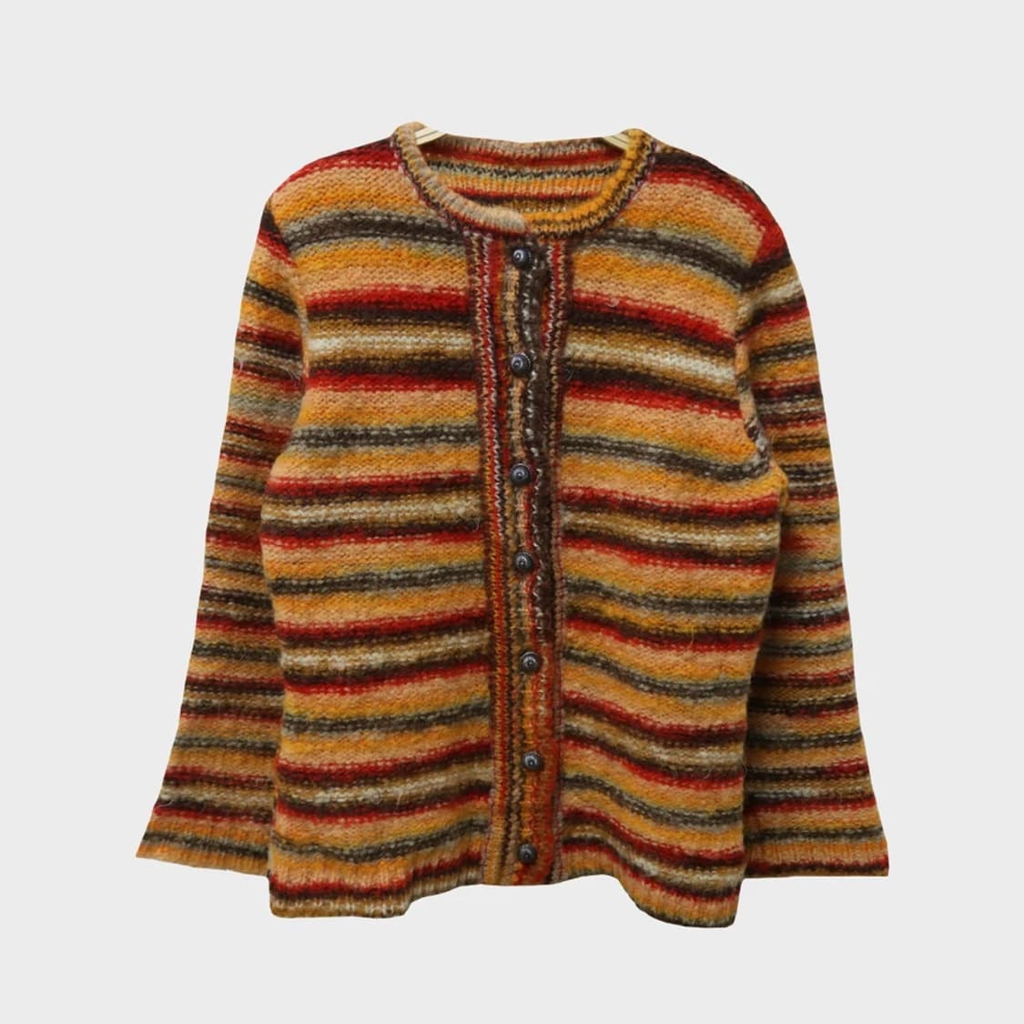 스트라이프 울 혼방 니트 가디건 62323 상품이미지1