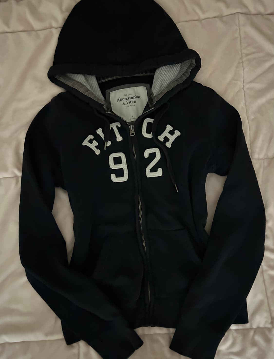 아베크롬비 슬림핏 후드집업 네이비 상품이미지1