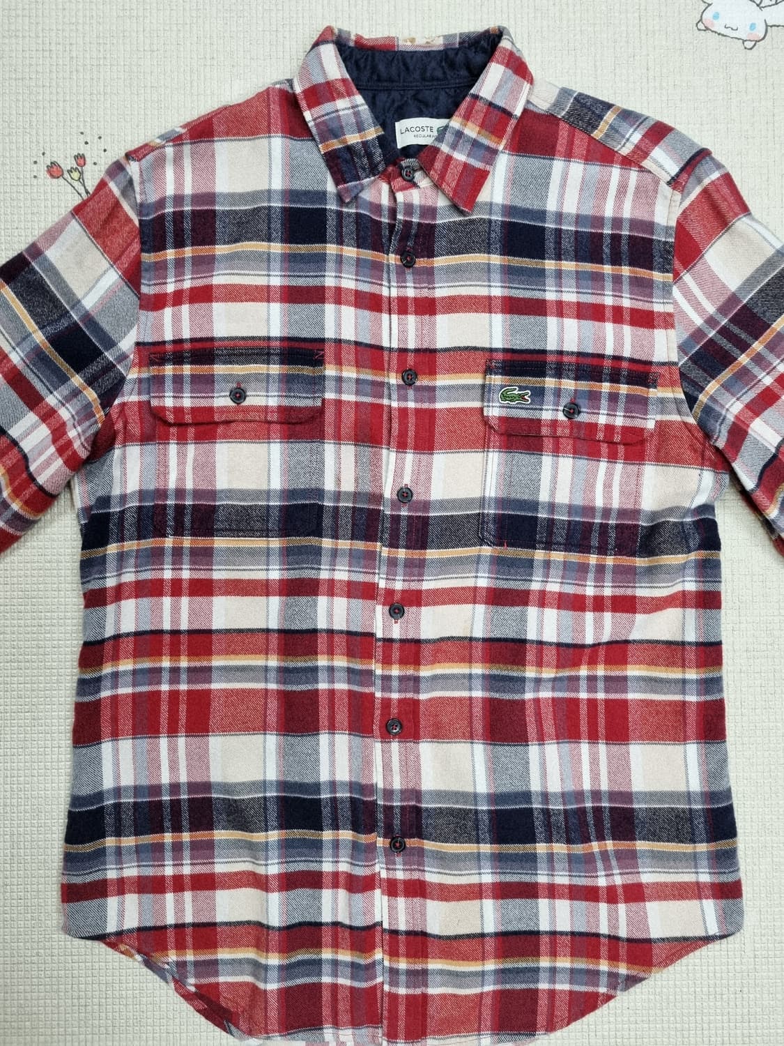 라코스테 포켓 체크 셔츠 40 상품이미지2