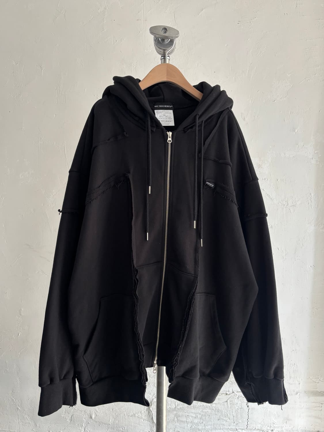 Surgery 써저리 리메이크 오버 피그먼트 후드 집업 상품이미지1