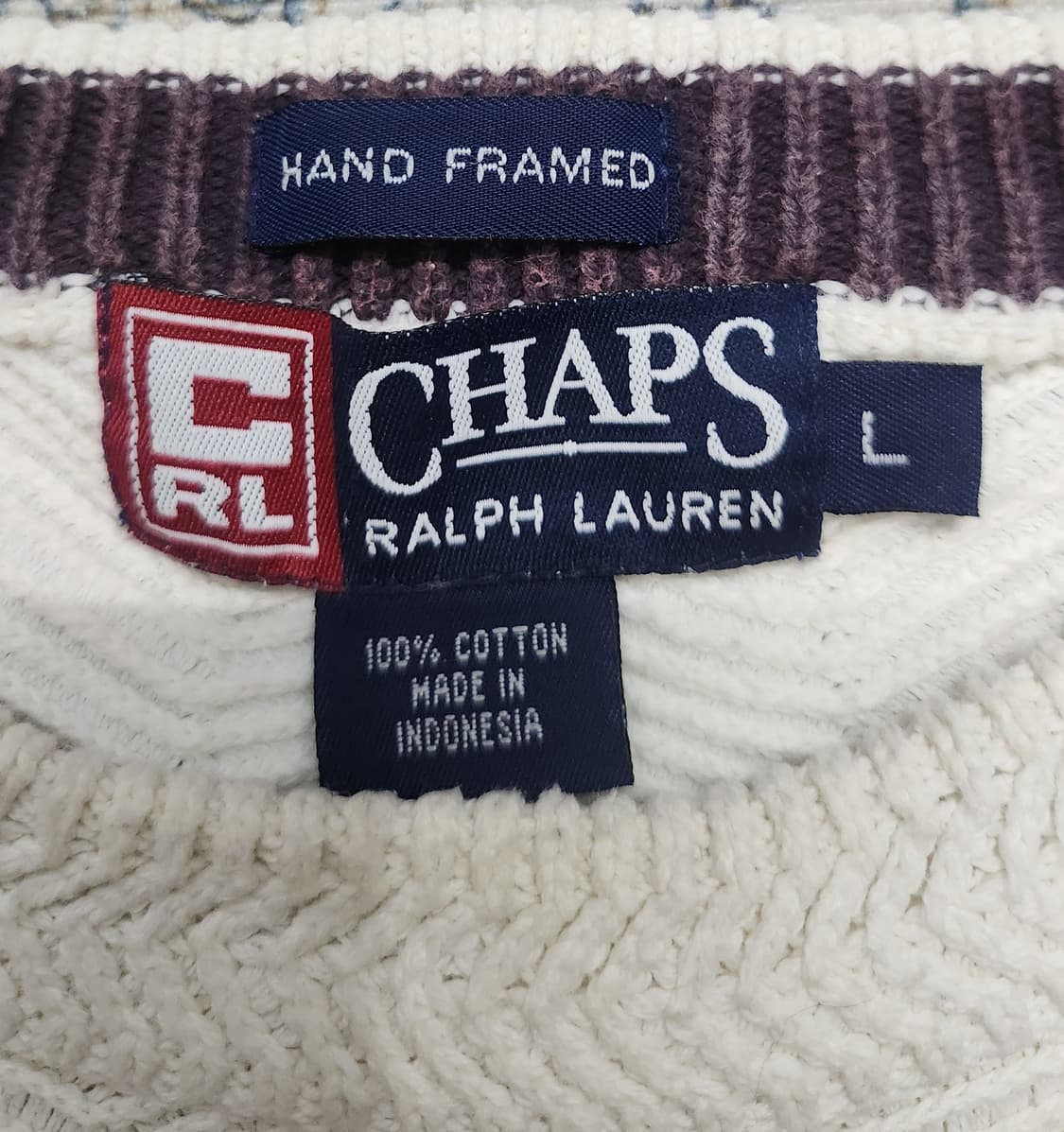 CHAPS 챕스 랄프로렌 헤비 니트 L 상품이미지2