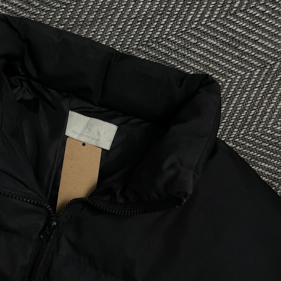 무드인사이드 미니멀 푸퍼 패딩 점퍼 블랙o 4559 상품이미지4