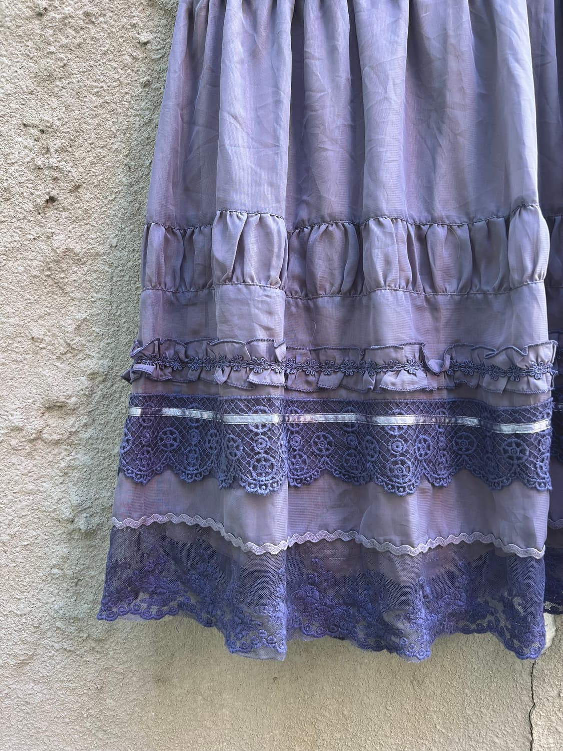 Dusty Lace Midi Skirt 상품이미지2