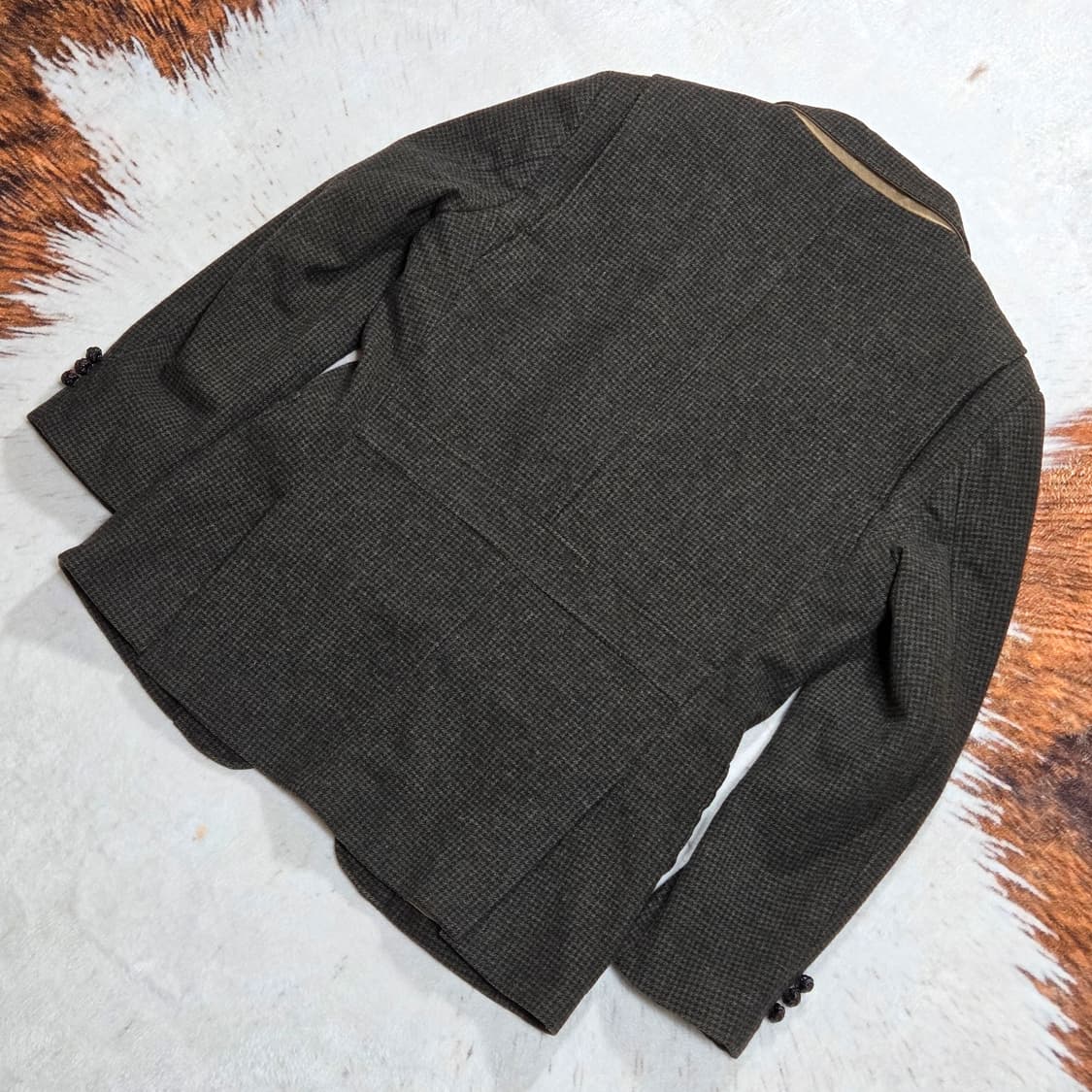 캠브리지멤버스 브라운 체크 모 블레이저 자켓 상품이미지4