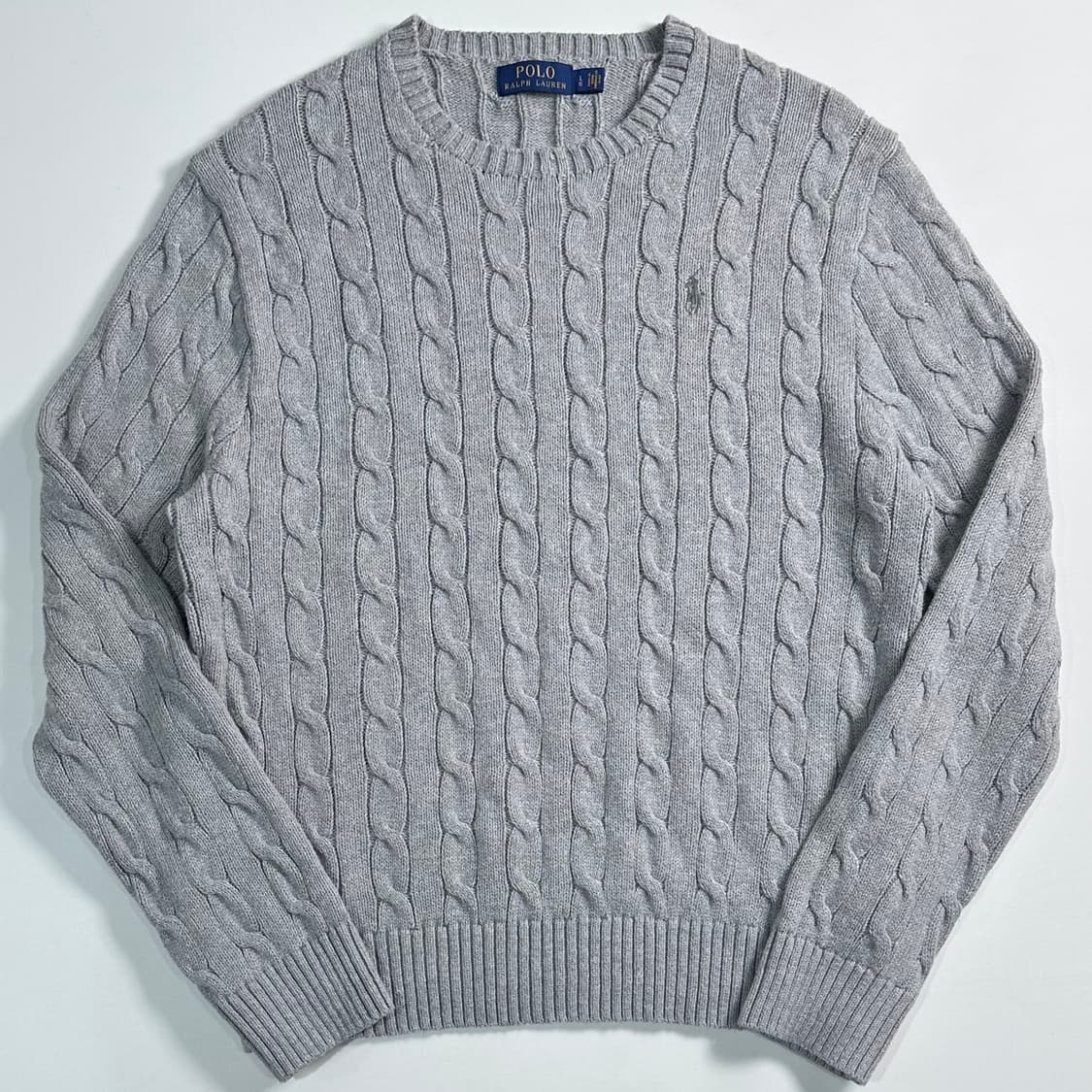 폴로 랄프로렌 그레이 케이블 니트  상품이미지1