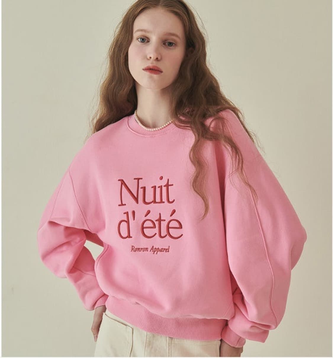 론론 핑크 맨투맨 새상품 상품이미지1