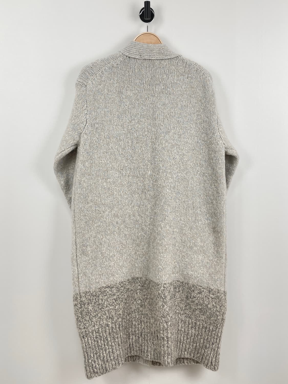 럭키슈에뜨[LUCKY CHOUETTE] 여성 믹스 텍스처 롱 니트 가디건 상품이미지3