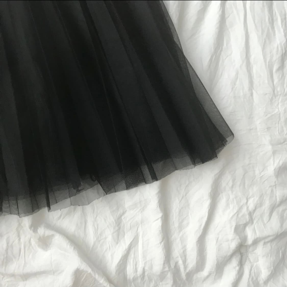 레이스 리본 포인트 롱 스커트 상품이미지3