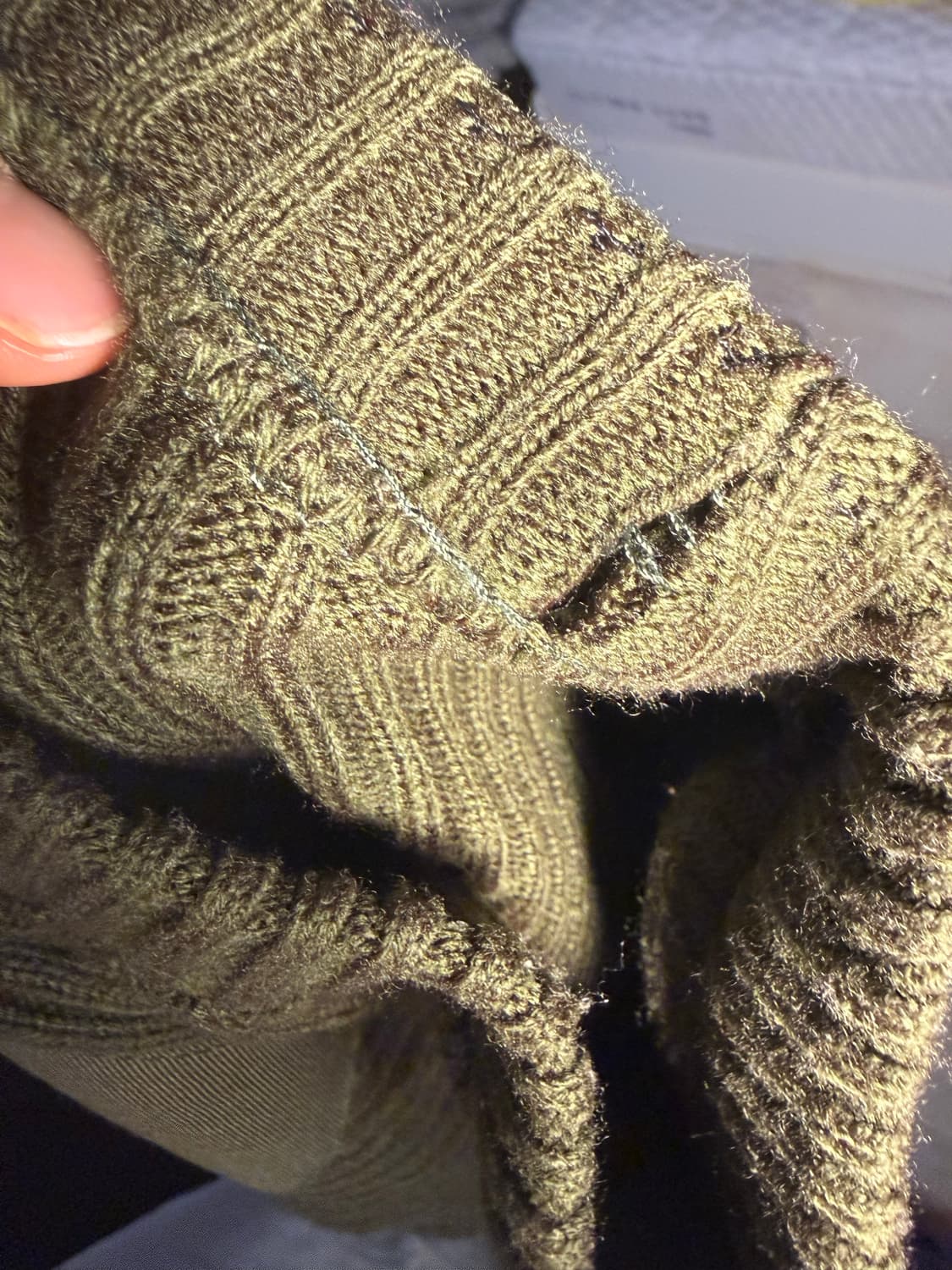 밀리터리 울코만도 카키 스웨터 상품이미지4