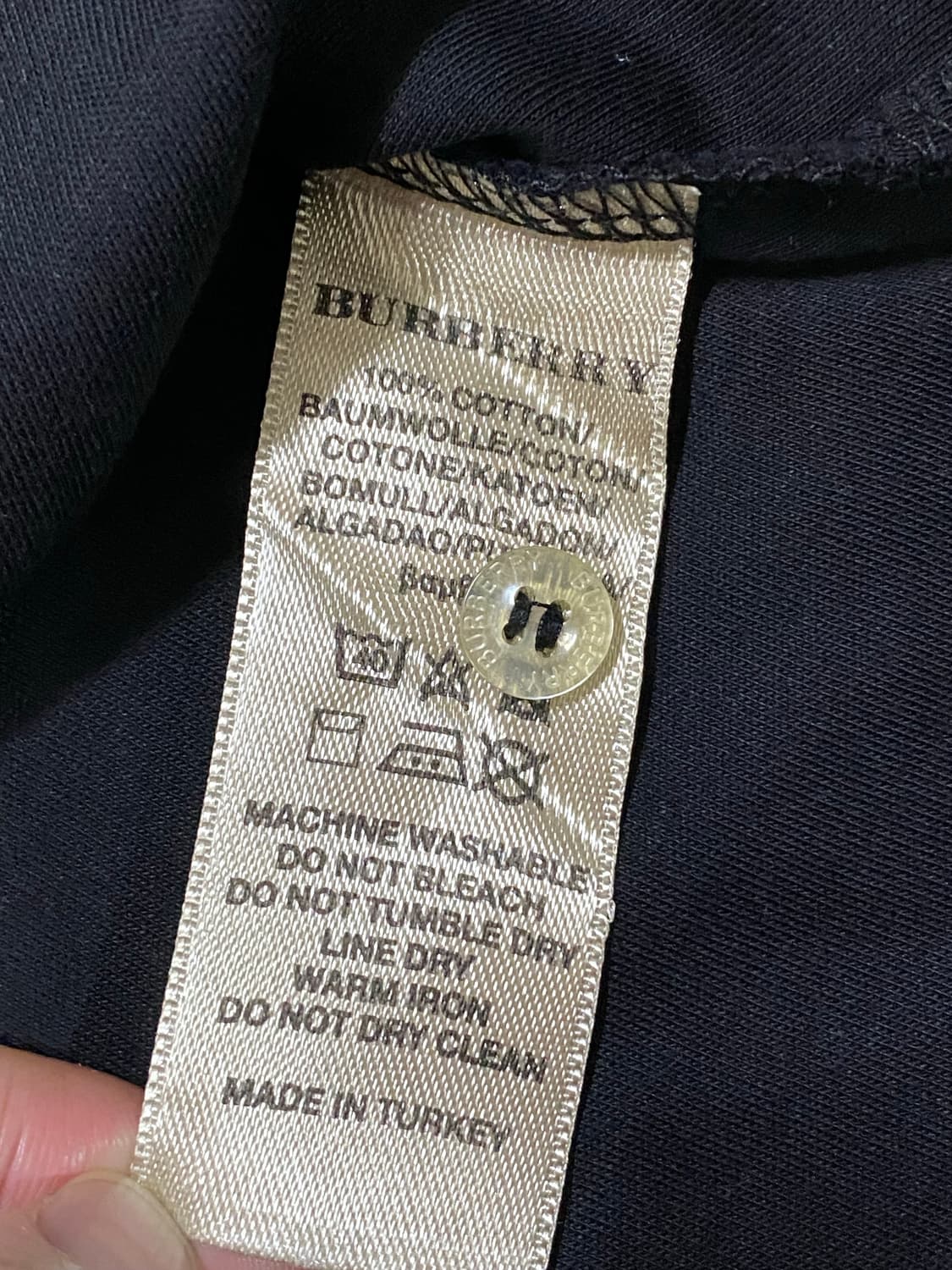 버버리런던 슬리브 남성 카라 티셔츠 100-105 상품이미지5