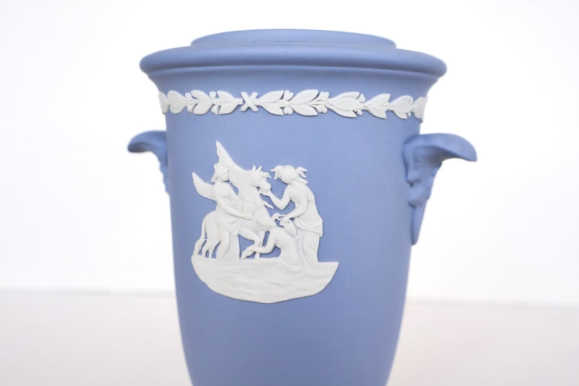 [영국앤틱] 웨지우드 제스퍼웨어 양손잡이 중형화병(박스o)_페일블루 상품이미지7